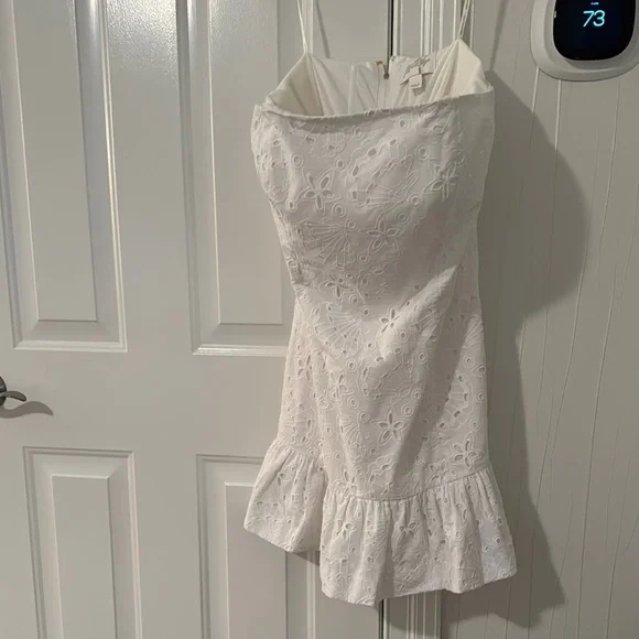 Women's Adorie Strapless Eyelet Dress in White - Lilly Pulitzer Women's Adorie Strapless Eyelet Dress in White - Lilly Pulitzer